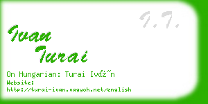 ivan turai business card